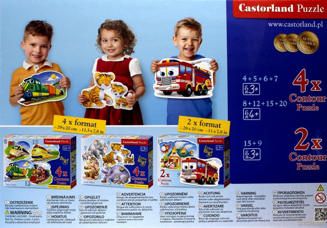 CASTOR 4w1 8+12+15+20 Samochody (04201) [PUZZLE]