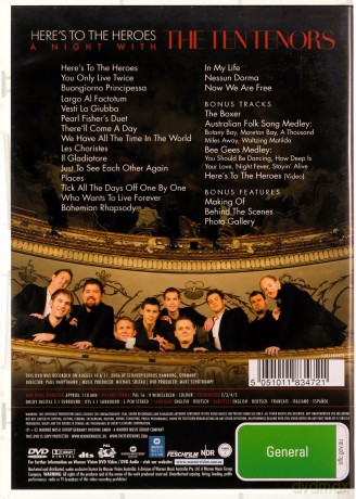 The Ten Tenors: The Ten Tenors - Here's To The Heroes-A Night With The Ten Tenors [DVD]