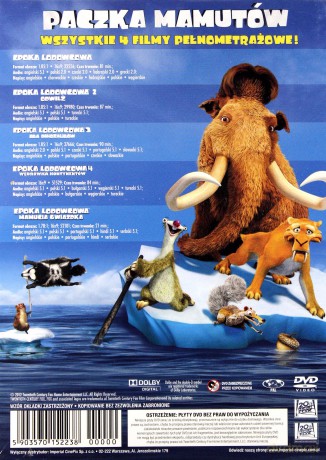 Epoka lodowcowa paczka Mamutów - Kolekcja [BOX] [5DVD]