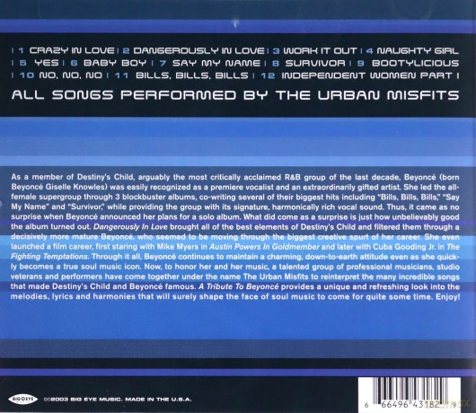 Tribute To Beyonce [CD]