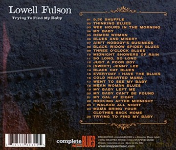 Fulson,Lowell: Trying to Find My Baby [CD]