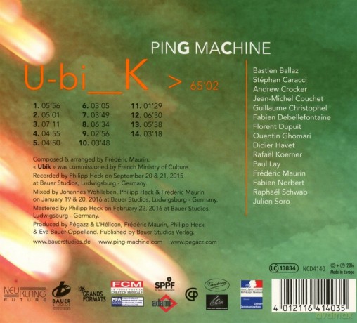 Ping Machine: Ubik [CD]
