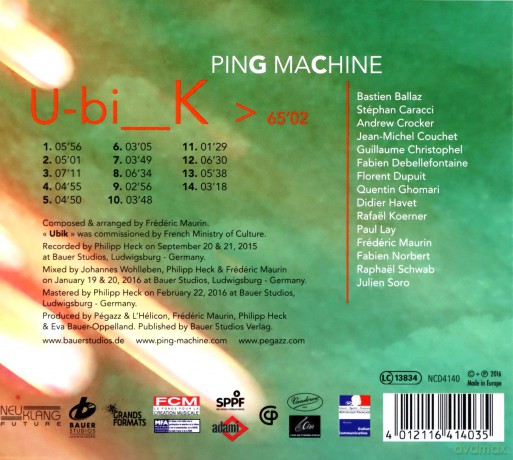 Ping Machine: Ubik [CD]