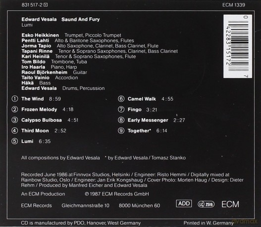 Edward Vesala: Lumi [CD]