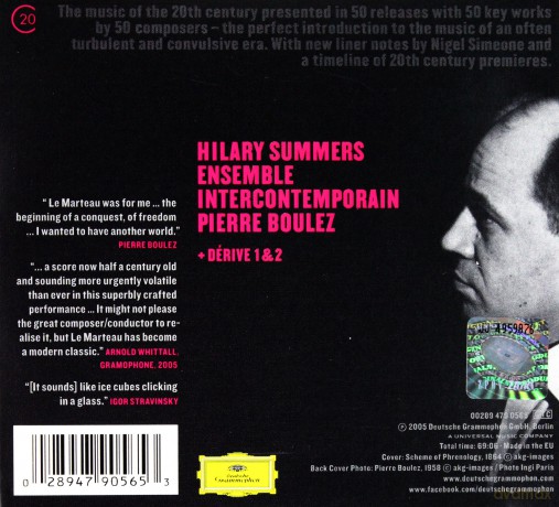 Pierre Boulez: Boulez:Le Marteau Sans Maitre (20C) (ecopack) [CD]