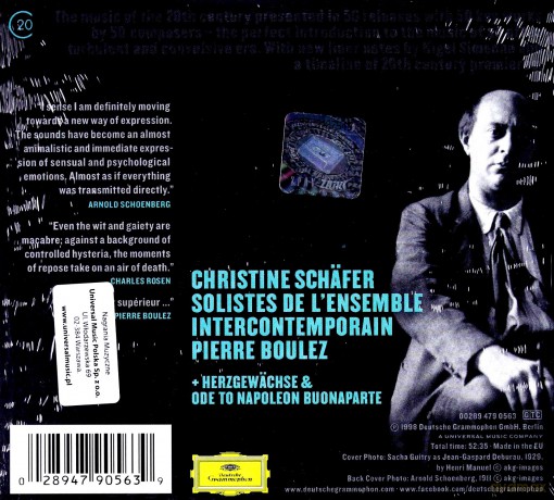 Pierre Boulez: Schoenberg:Pierrot Lunaire (20C) (ecopack) [CD]