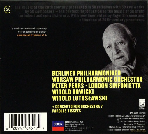 Witold Lutosławski: Lutosławski:Symphony 3 (20C) (ecopack) [CD]