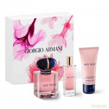 Armani My Way - Woda perfumowana 50 ml + Woda perfumowana 15 ml + balsam 50 ml