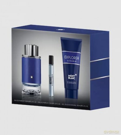 Montblanc Explorer Ultra Blue - Woda perfumowana 100 ml + źel pod prysznic 100 ml + Woda perfumowana 7,5 ml