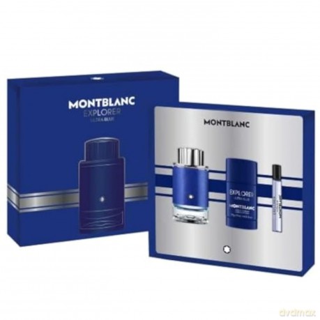 Montblanc Explorer Ultra Blue - Woda perfumowana 100 ml + źel pod prysznic 100 ml + Woda perfumowana 7,5 ml