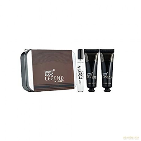 Montblanc Legend Night - Woda perfumowana 7,5 ml + źel pod prysznic 30 ml + balzám po holení 30 ml