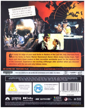 Raiders of the Lost Ark (Poszukiwacze zaginionej Arki) [Blu-Ray 4K]+[Blu-Ray]