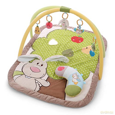 NICI mata 3-D activity-quilt with play cushion rabbit a. owl