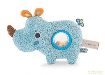 Activity soft toy 2D rhino Manuffi 20 cm