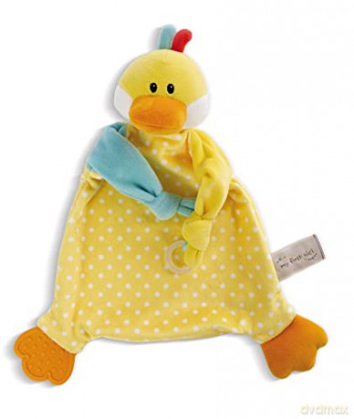 My First NICI Przytulanka pocieszyciel kaczka z gryzakiem 25x25 cm