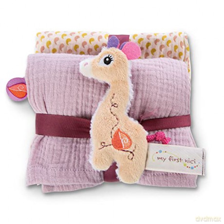 My First NICI zestaw 2 muślinowych chusteczek żyrafa