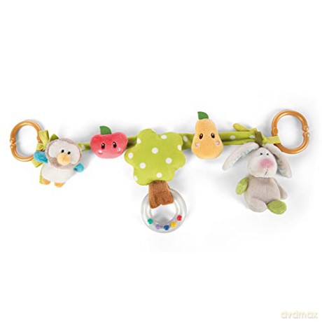 My First NICI łańcuch do wózka dziecięcego zając i sowa