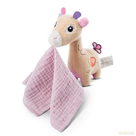 My First NICI Miękka zabawka żyrafa Sasuma 3D 16 cm z muślinową chusteczką