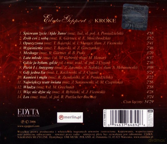 Edyta Geppert & Kroke: Śpiewam Życie [CD]