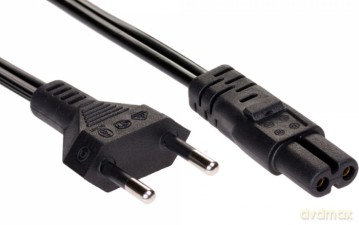 Akyga kabel zasilający AK-RD-01A do notebooka 2pin IEC C7 1.5m wtyk EU