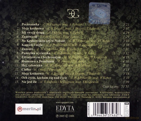 Edyta Geppert & Krzysztof Herdzin: Moje Królestwo [CD]