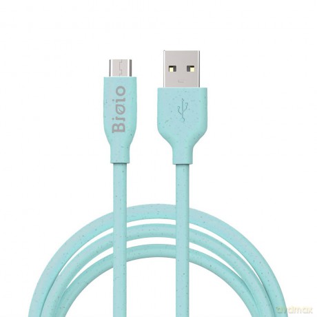 Bioio kabel USB - microUSB 1,0 m 2,4A niebieski