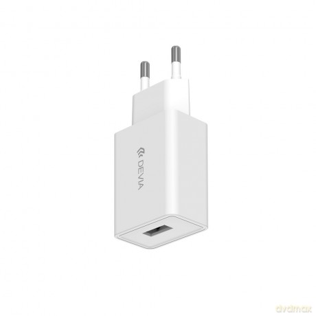 Devia ładowarka sieciowa Smart 1x USB 2A biała