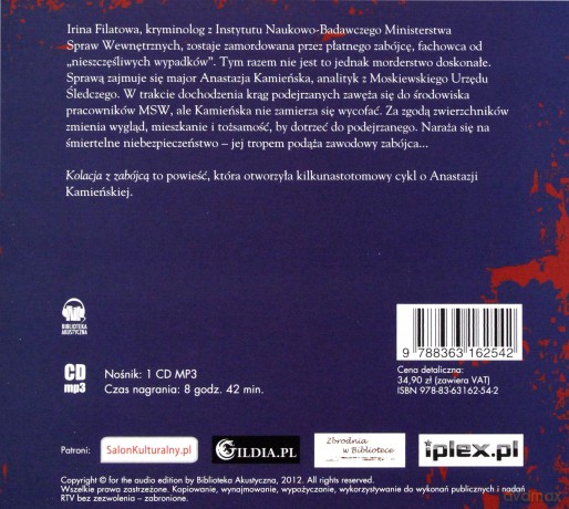 Kolacja z zabójcą  - Marinina Aleksandra (digipack) [AUDIOBOOK] [CD]