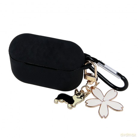 Etui do Airpods Pro 2 czarne z zawieszką [ETUI]