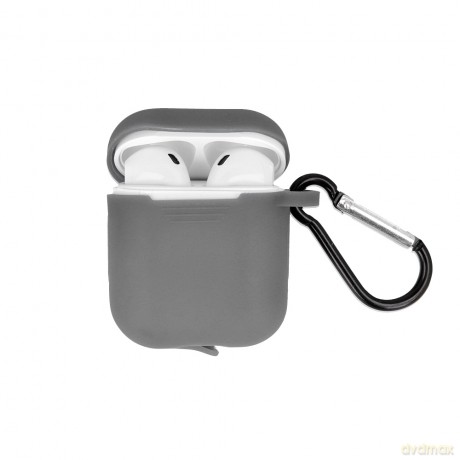Etui do Airpods Pro 2 szare z haczykiem [ETUI]