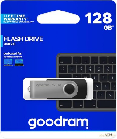 Goodram pendrive 128GB USB 2.0 UTS2 czarny