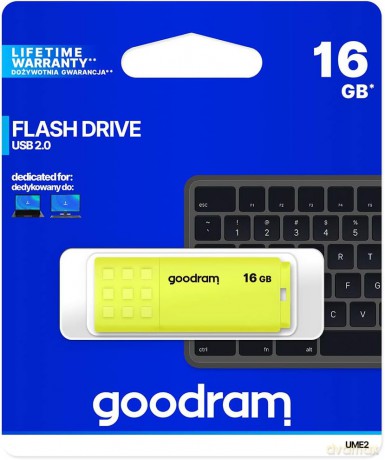 GoodRam pendrive 16GB UME2 USB 2.0 żółty