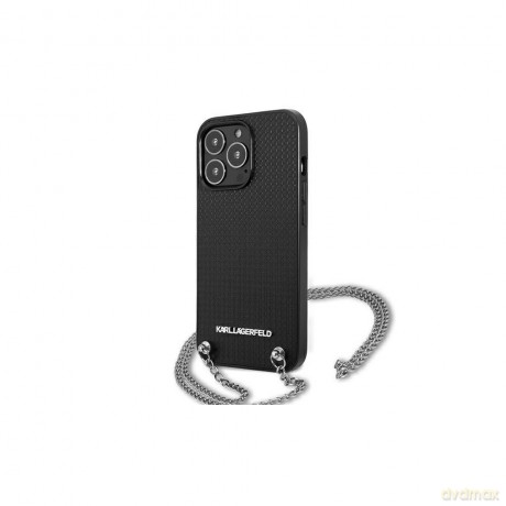 Karl Lagerfeld nakładka do iPhone 13 Pro KLHCP13LPMK czarna hard case Chain Logo [ETUI]