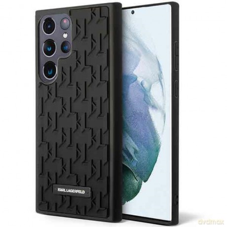 Karl Lagerfeld nakładka do Samsung Galaxy S23 Ultra KLHCS23LRUPKLPK czarna hardcase 3D Monogram [ETUI]