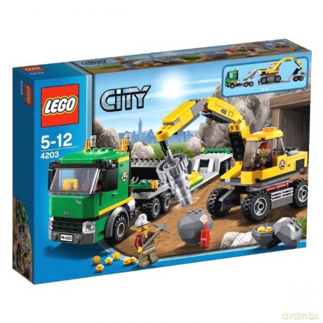 LEGO CITY - Koparka z transporterem 4203 [KLOCKI]