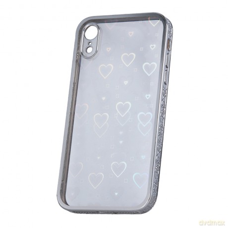 Nakładka Blink 2in1 do iPhone XR srebrna [ETUI]