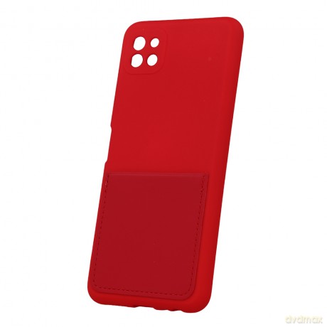 Nakładka Card Cover do Samsung Galaxy A22 5G czerwony [ETUI]