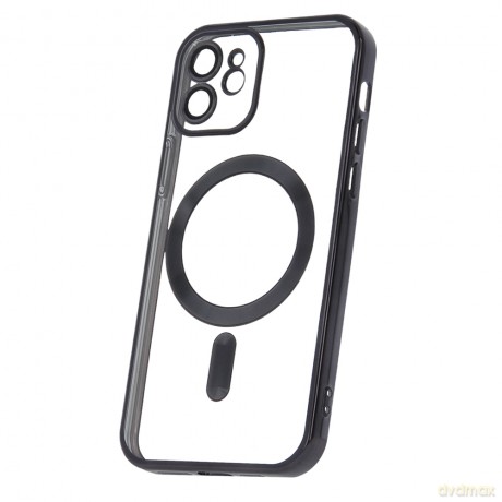 Nakładka Color Chrome Magsafe do iPhone 12 6,1" czarna [ETUI]