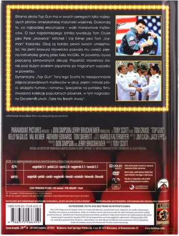 Top Gun (Złota Kolekcja Hollywood 10) (booklet) [DVD]