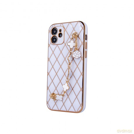 Nakładka Glamour do Samsung Galaxy S22 Ultra biała [ETUI]