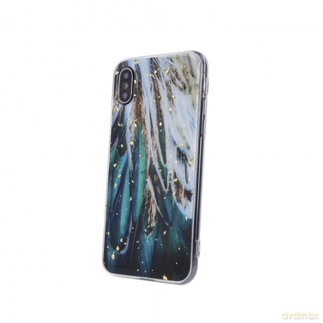 Nakładka Gold Glam do Realme C35 pióra [ETUI]