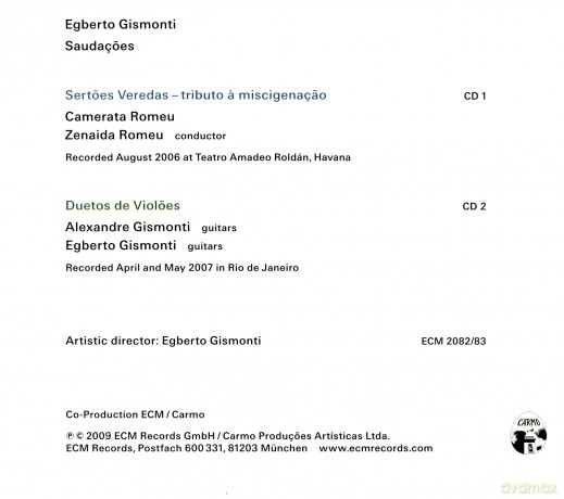 Egberto Gismonti: Saudacoes [2CD]