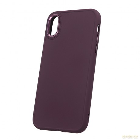 Nakładka Satin do iPhone XR burgundowa [ETUI]