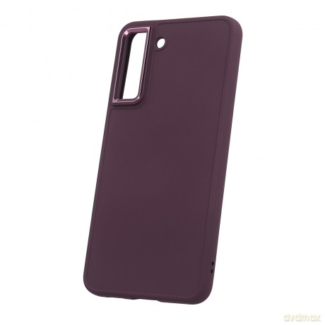 Nakładka Satin do Samsung Galaxy S21 FE burgundowa [ETUI]