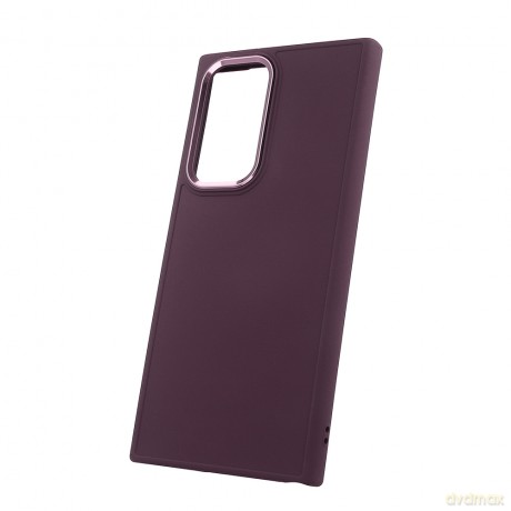 Nakładka Satin do Samsung Galaxy S22 Ultra burgundowa [ETUI]