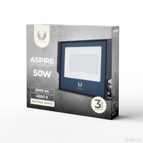 Naświetlacz LED ASPIRE 50W 4500K 5500lm 230V Forever Light