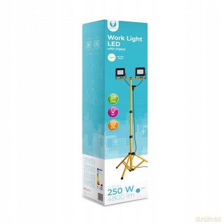 Naświetlacz LED na statywie 2x30W 4500K Forever Light