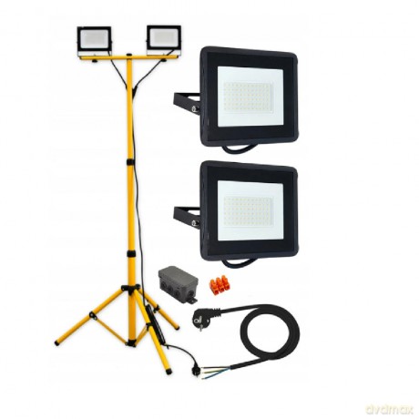 Naświetlacz LED na statywie 2x50W 4500K Forever Light