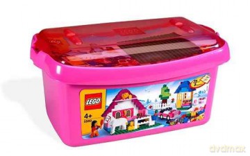 LEGO 402 Duże różowe pudełko klocków 5560 [KLOCKI]