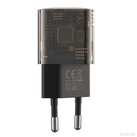 XO Clear ładowarka sieciowa CE05 PD 30W QC 3.0 18W 1x USB 1x USB-C dymiona